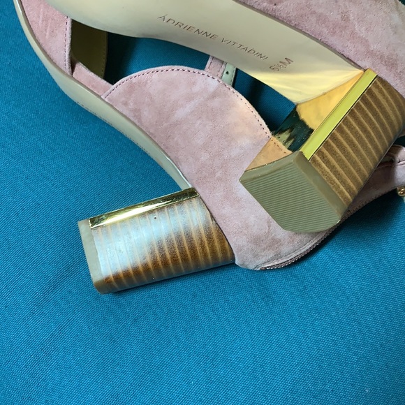 Mauve double strap D’Orsay heels - Picture 6 of 6